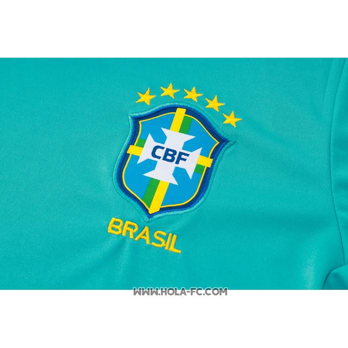 Chandal del Brasil 2024-2025 Manga Corta Verde - Pantalon Corto